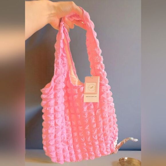 NWT PINK TOTE BAG 2024 SIA LAUREN COLLECTION - Picture 6 of 6